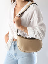 Sac Bandoulire Manege Cuir Etrier Beige manege EMAN077M-vue-porte