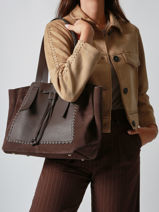 Shoulder Bag Brumby Etrier Brown brumby EBRU150L-vue-porte