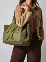 Shoulder Bag Brumby Etrier Green brumby EBRU150L-vue-porte