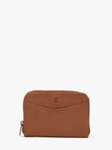 Porte-monnaie Madras Cuir Etrier Marron madras EMAD900