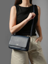 Sac Bandouli�re M Tradition Cuir Etrier Bleu tradition ETRA207M-vue-porte